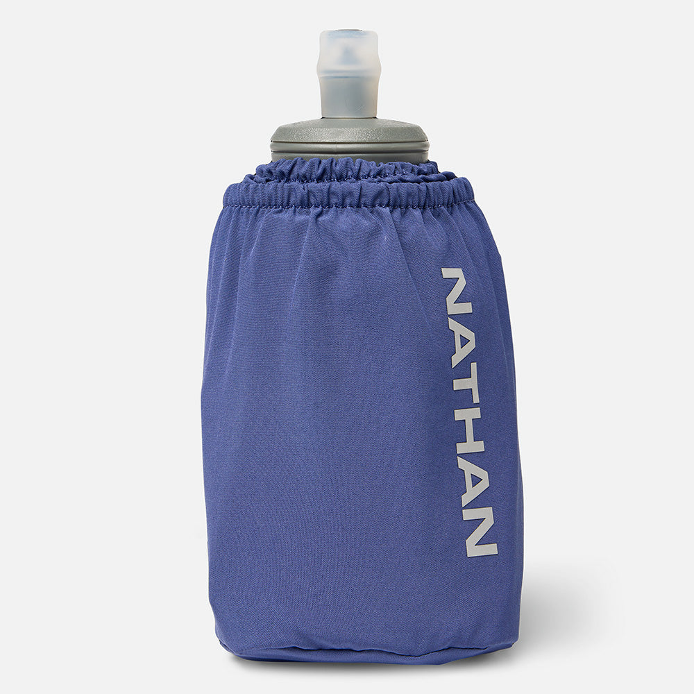 Nathan Pinnacle Soft Flask Handheld 18oz - Indigo/Reflective Silver