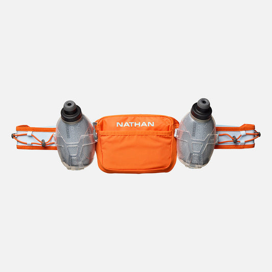 Nathan TrailMix Plus 3.0 Insulated Hydration Belt - Orange Blaze/Reflective Silver