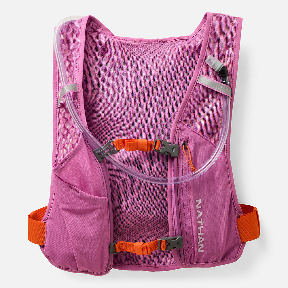 Nathan QuickStart 3.0 4 Liter Hydration Pack - Fuchsia/Orange Blaze