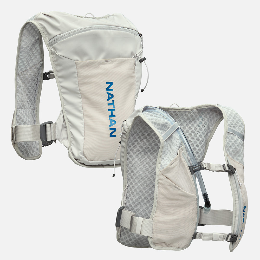 Nathan QuickStart 3.0 4 Liter Hydration Pack - Vapor Grey/Deep Blue