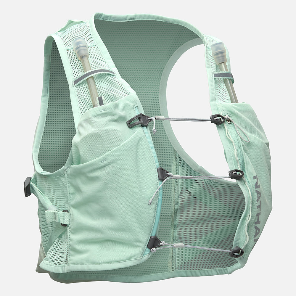Nathan Women's Pinnacle Breeze 4 Liter Hydration Race Vest - Surf Spray/Reflective Silver