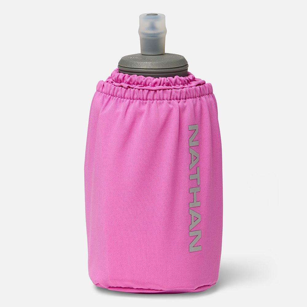 Nathan Pinnacle Soft Flask Handheld 18oz - Fuchsia/Reflective Silver