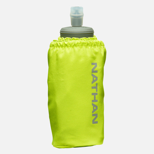 Nathan Pinnacle Soft Flask Handheld 18oz - Finish Lime/Reflective Silver