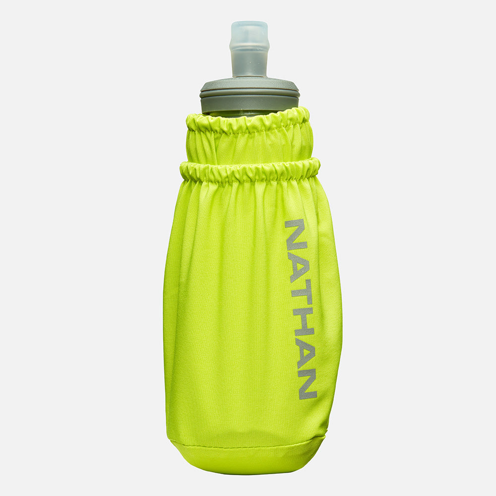 Nathan Pinnacle Soft Flask Handheld 14oz - Finish Lime/Reflective Silver