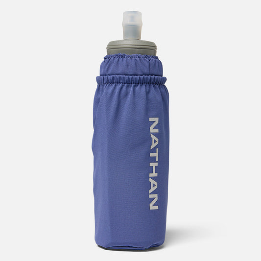 Nathan Pinnacle Soft Flask Handheld 14oz - Indigo/Reflective Silver