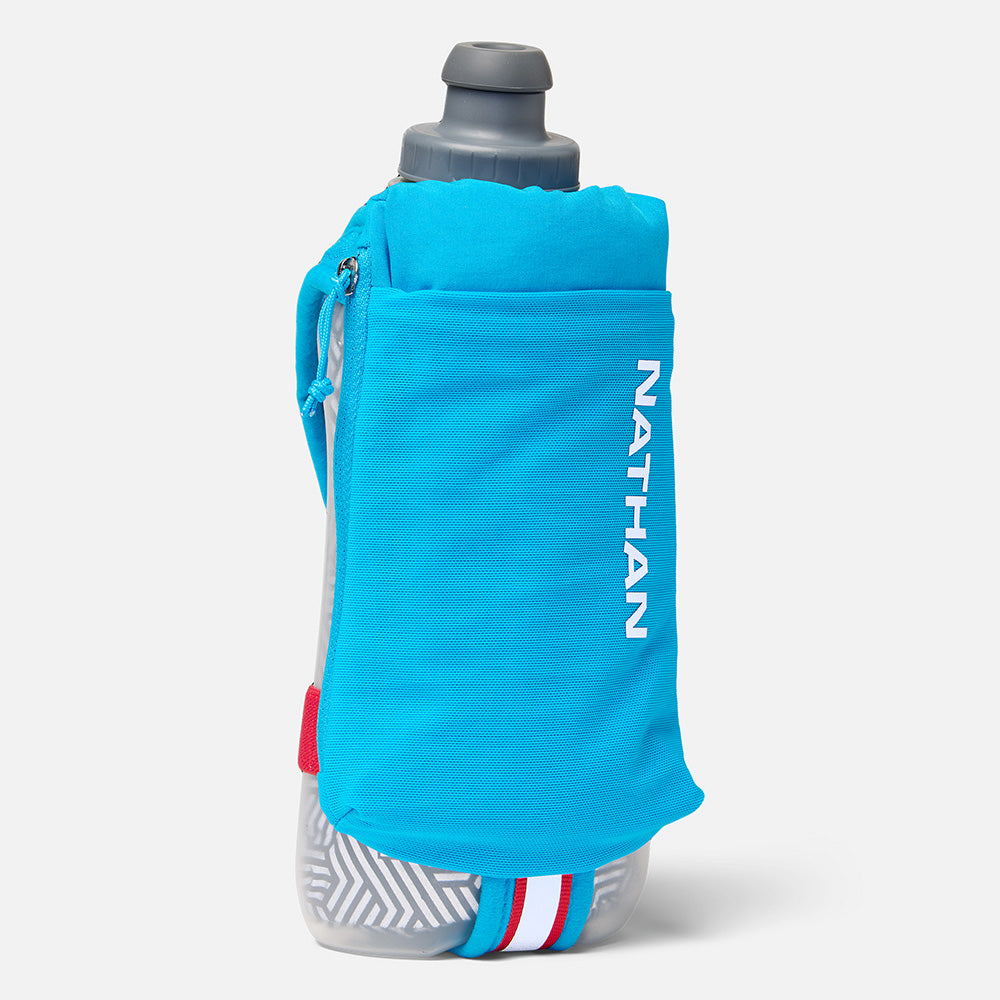 Nathan SpeedDraw 2 Insulated Flask 18oz - Electric Blue/Reflective Silver