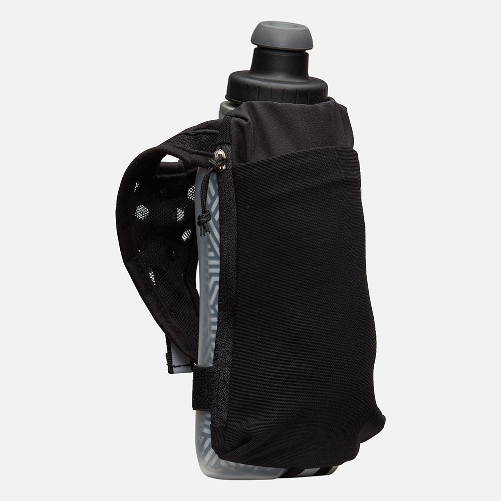 Nathan SpeedDraw 2 Insulated Flask 12oz - Black/Reflective Silver