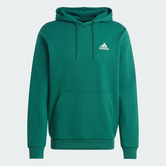 Adidas Men's Essentials Fleece Hoodie - Medium Grey Heather / Black